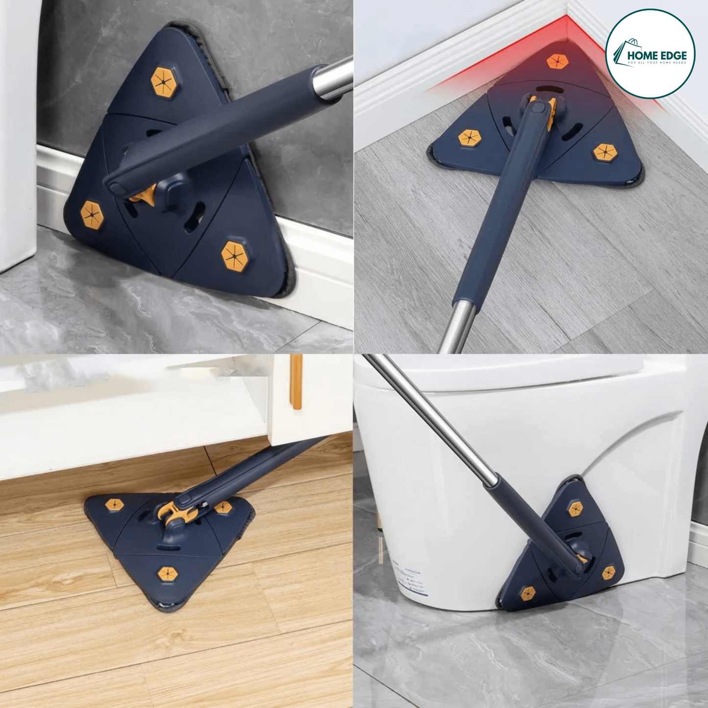 360° Rotatable Triangle Twist Cleaning Mop - (FREE Delivery)