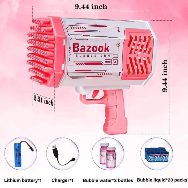 69 Holes Bazooka Bubble Gun Machine