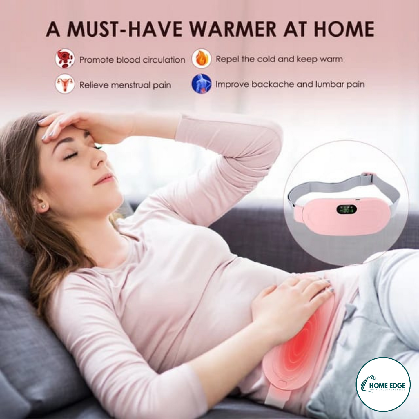 Period Cramp & Pain Relief Heating & Massager Belt