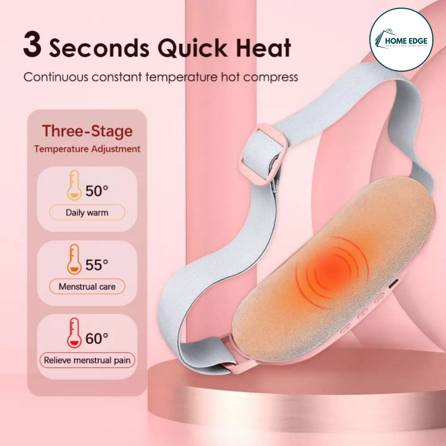 Period Cramp & Pain Relief Heating & Massager Belt