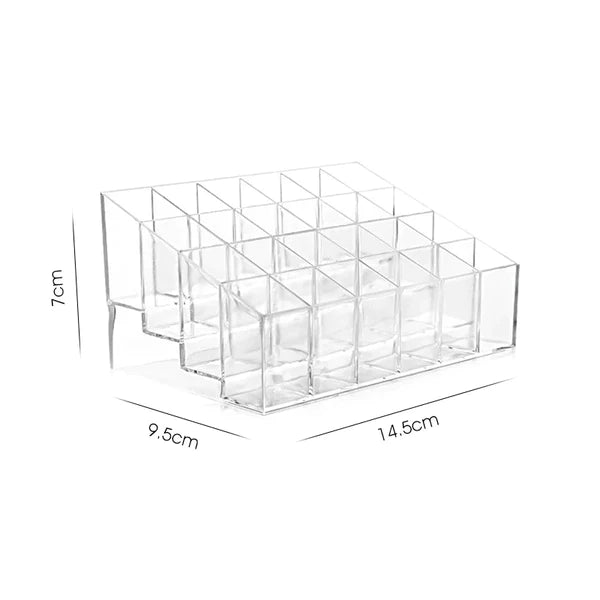 24 Grid Acrylic Lipstick/Cosmetic Organizer - (HIGH Quality)