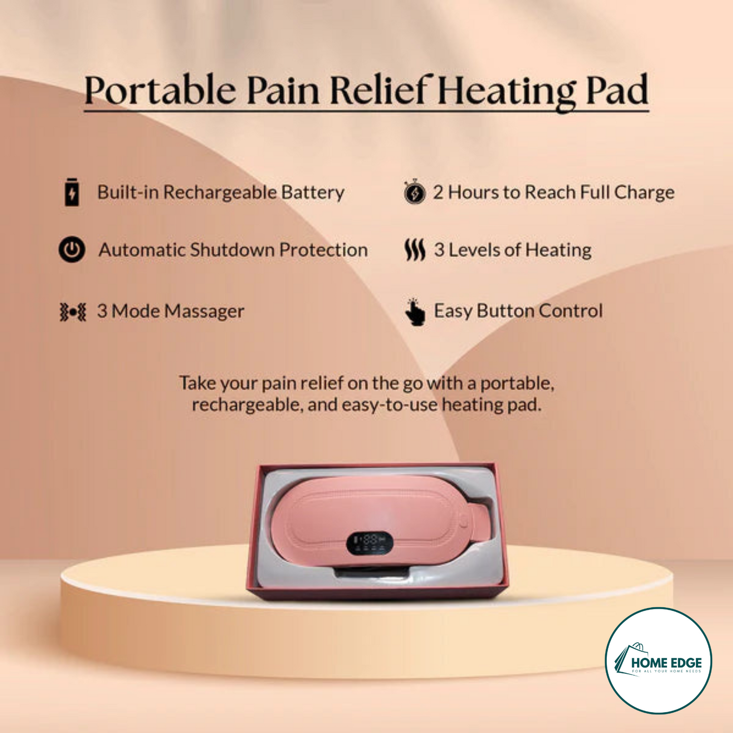 Period Cramp & Pain Relief Heating & Massager Belt