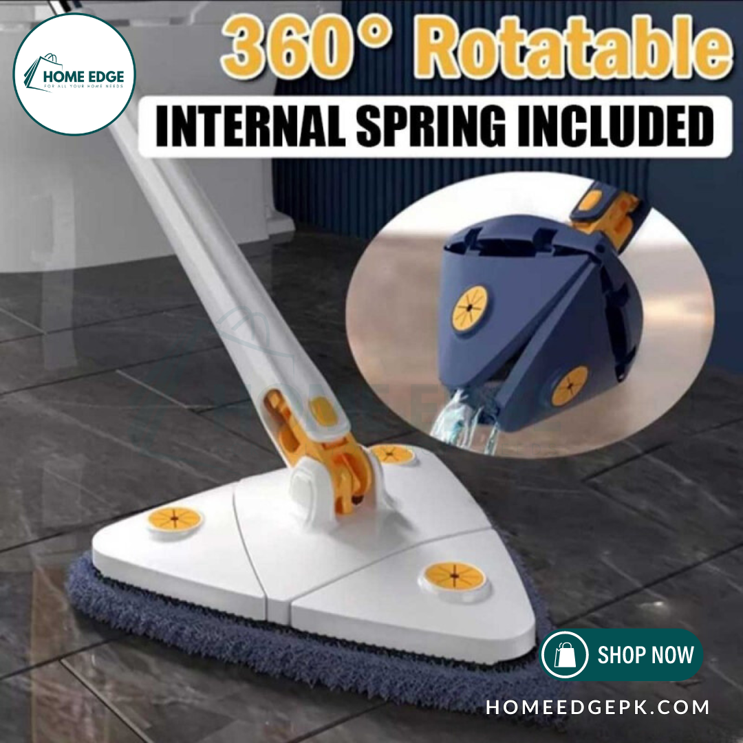 360° Rotatable Triangle Twist Cleaning Mop - (FREE Delivery)