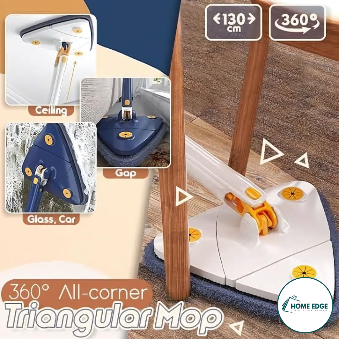 360° Rotatable Triangle Twist Cleaning Mop - (FREE Delivery)