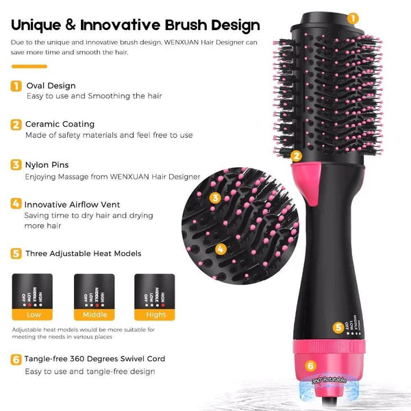 Hot Air Brush 3-in-1